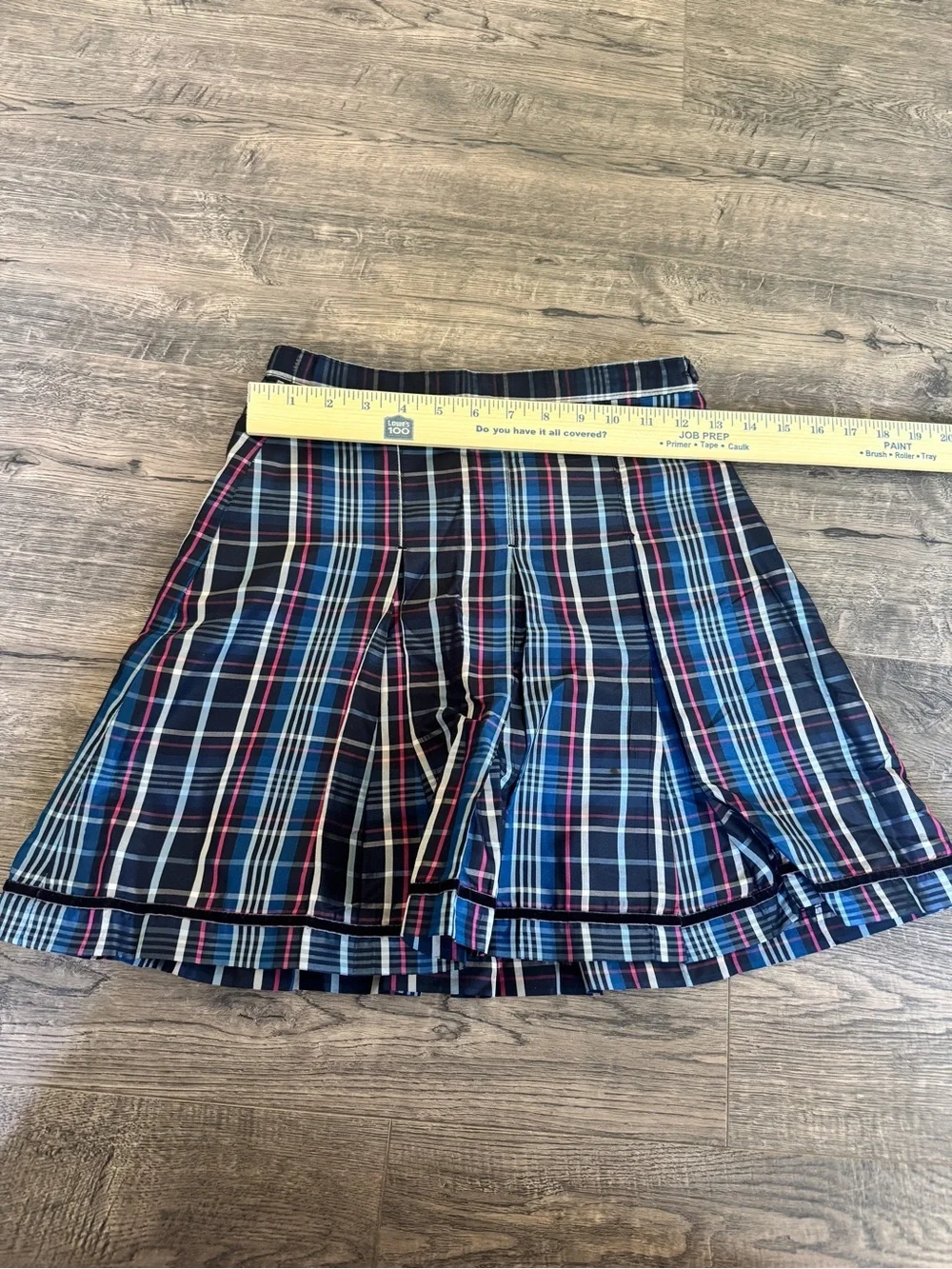GAP Kids Plaid Skirt in Navy, Blue & Red Trim
